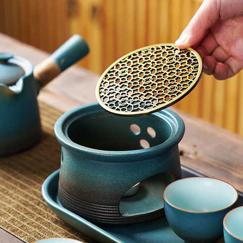 日式蜡烛煮茶炉小温茶器保温暖茶加热底座陶瓷功夫茶具配件