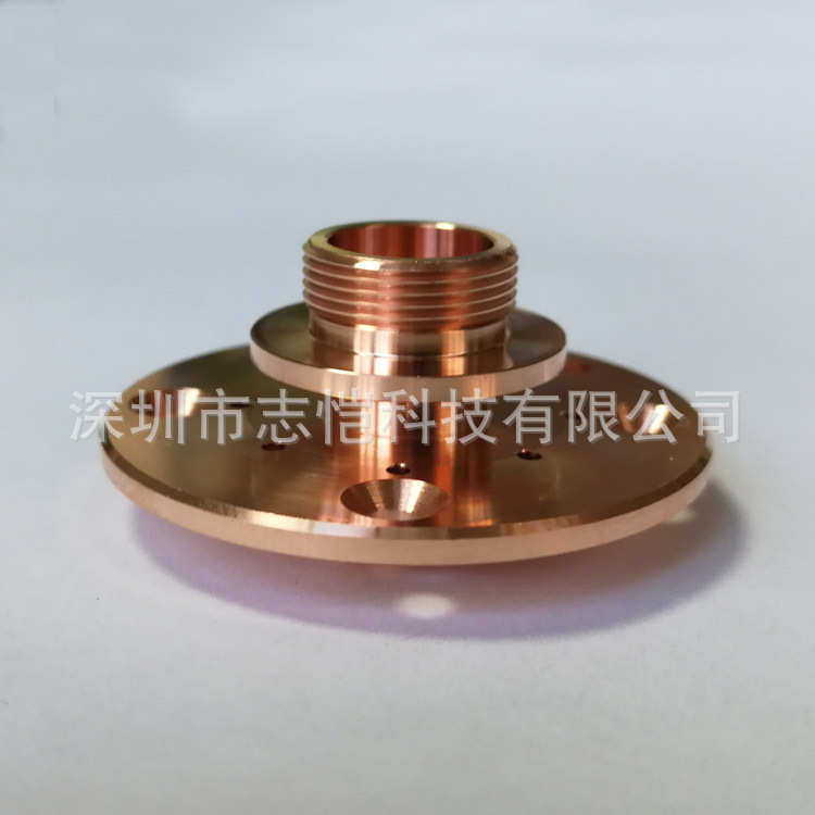 迪能带台阶出气筒防撞喷嘴底座qt90铜件 光纤激光切割机配件