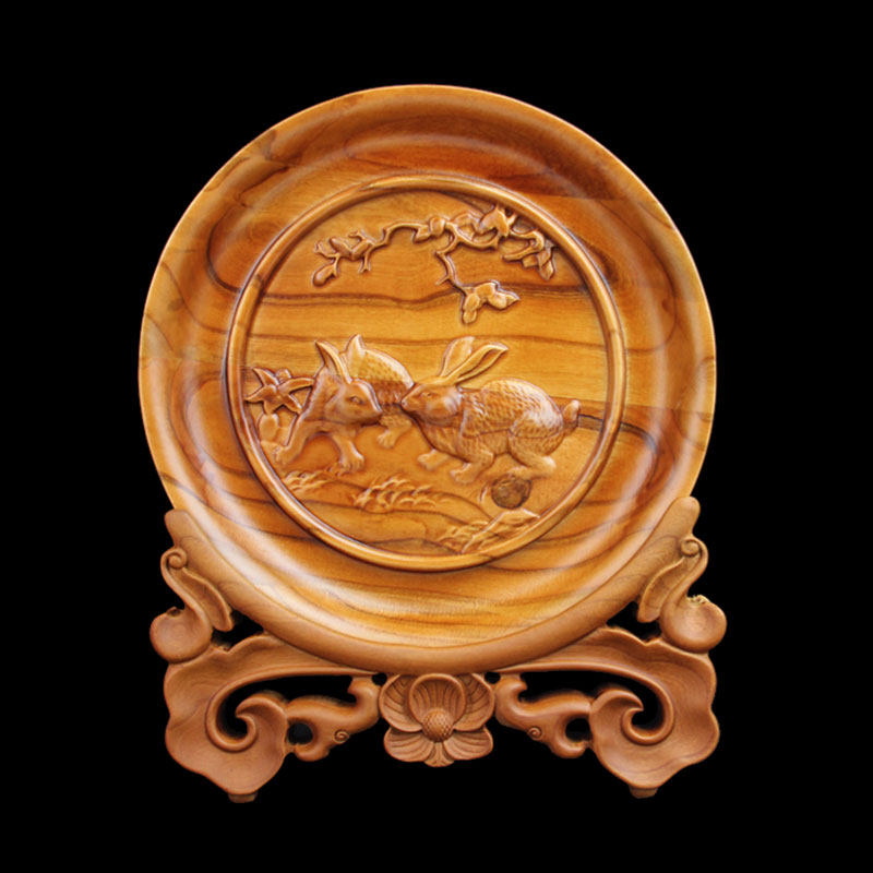 新款吉祥物桃木十二生肖动物家居客厅玄关装饰简约送礼桌面摆件,家居饰品,装饰摆件,淘宝优惠券,粉丝福利购,淘宝优惠卷