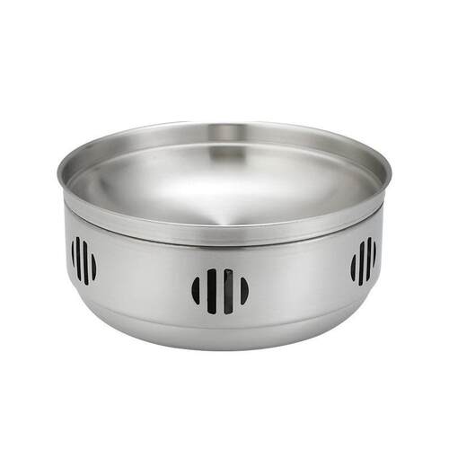 韩式不锈钢高边干锅炉金色加热汤锅保温炉酸菜鱼锅汤煲海鲜大咖炉