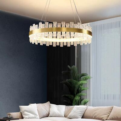 全铜轻奢后现代客厅玻璃吊灯简约设计师灯具卧室餐厅灯