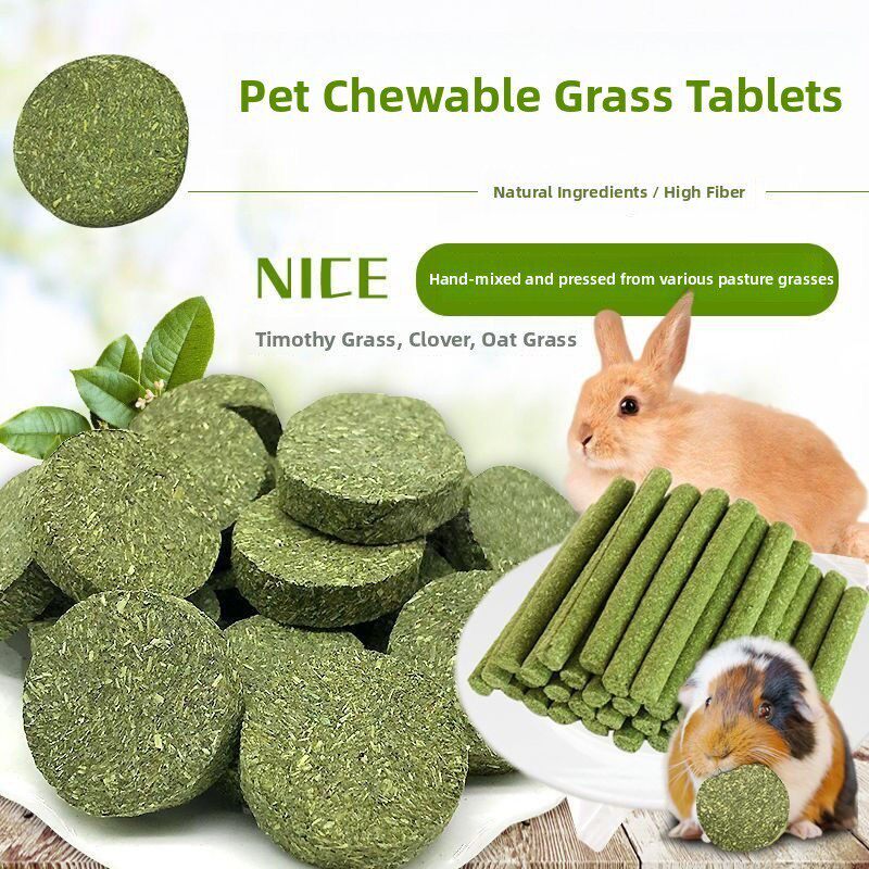 兔子磨牙草棒仓鼠磨牙草饼荷兰猪龙猫豚鼠宠物兔耐磨零食兔兔用品