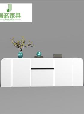 诚老板总裁董地事长办公室背景WJG柜烤漆文件柜料柜君家资用书房