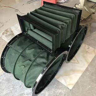 风机软接耐高温阻燃防震软接头帆布软接头伸缩布袋风管防火软连接