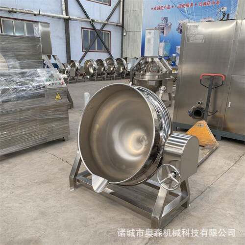 猪头肉鸡腿卤制加工蒸煮锅 花生酱搅拌夹层锅 电加热导热油夹层锅