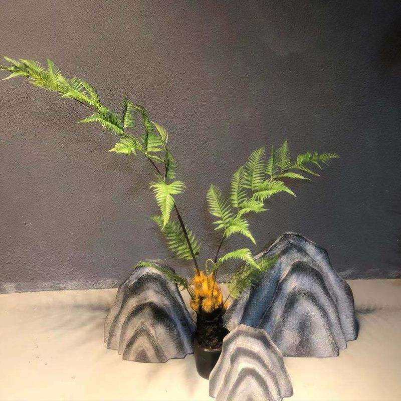 仿真绿植金丝猴蕨软装室内植物客厅摆件金毛狗蕨盆栽假树绿植