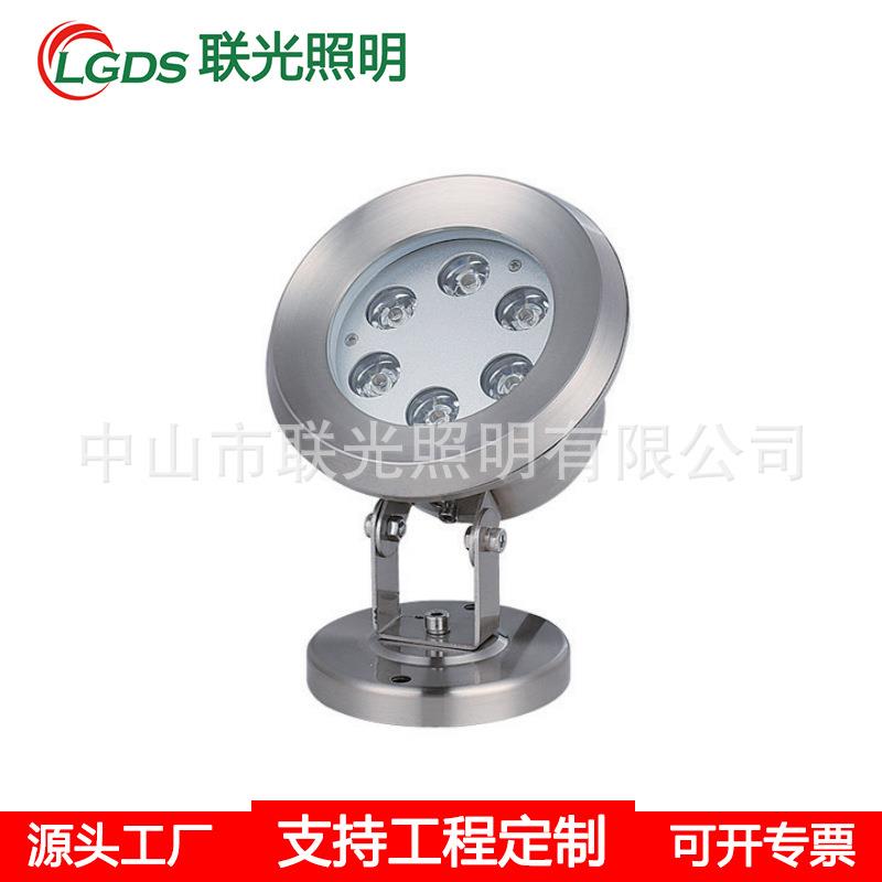LED水底灯IP68防水304不锈钢水池灯6W9W七彩RGB灯 12V24V水下射灯