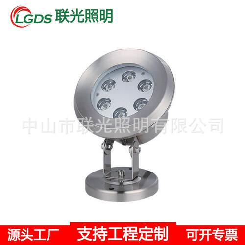 LED水底灯IP68防水304不锈钢水池灯6W9W七彩RGB灯 12V24V水下射灯