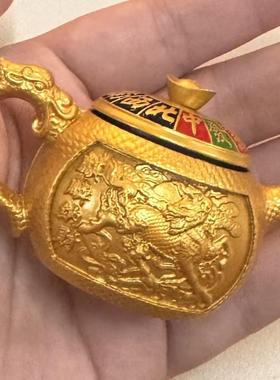 黄铜麻将麻将旋转创意装饰摆件