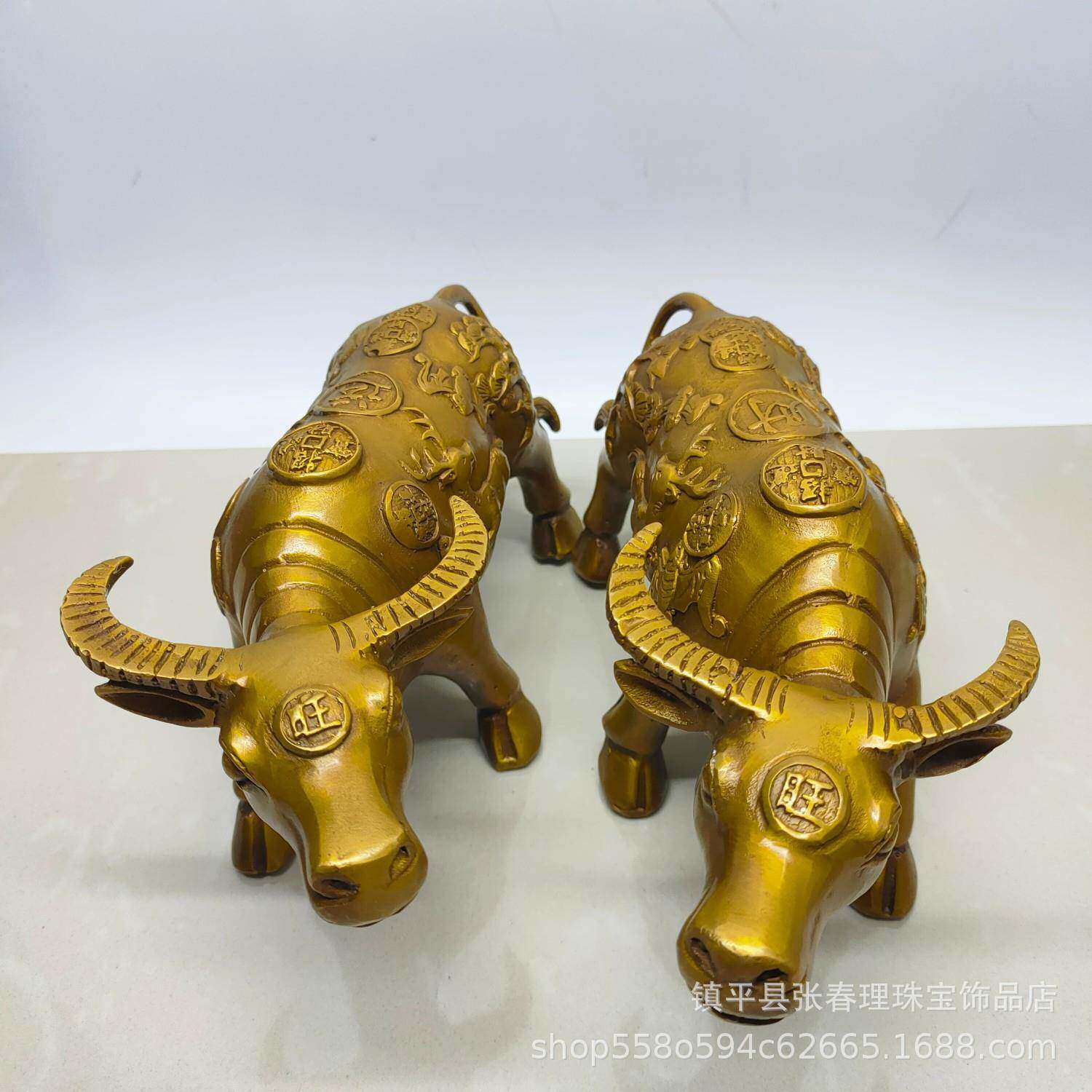 仿古铜器古玩杂件收藏 镀金令牌 创意工艺品金属摆件