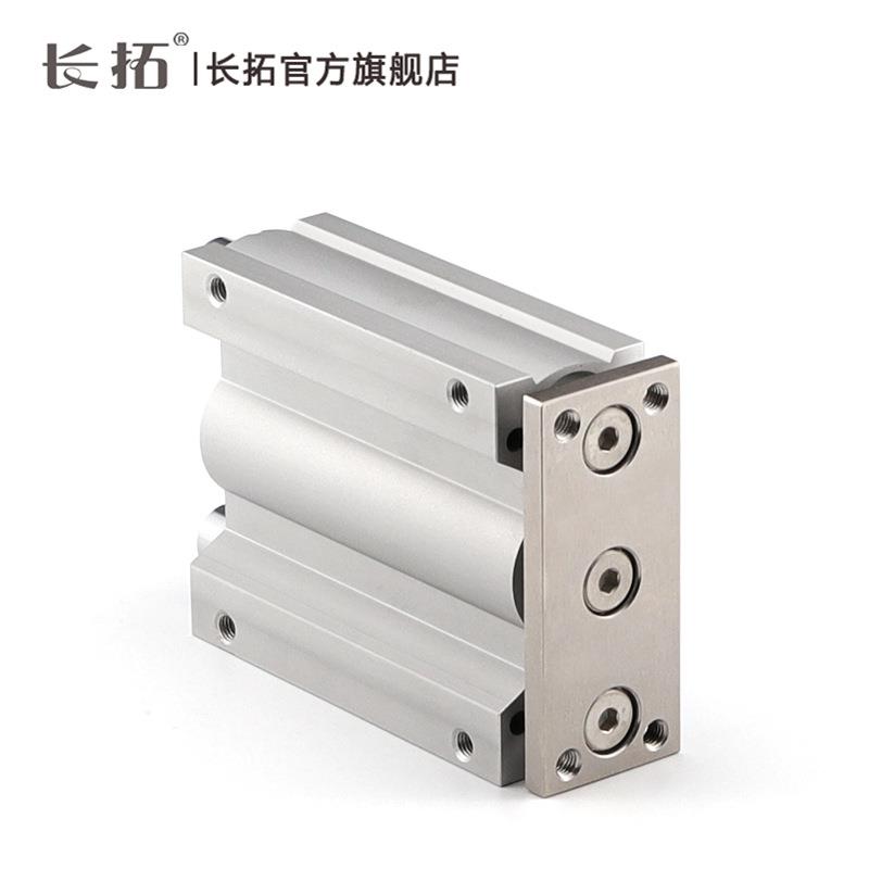 QMGL/MGQM32-25/三50/751/772100/50杆气缸薄型带导杆气缸三轴气