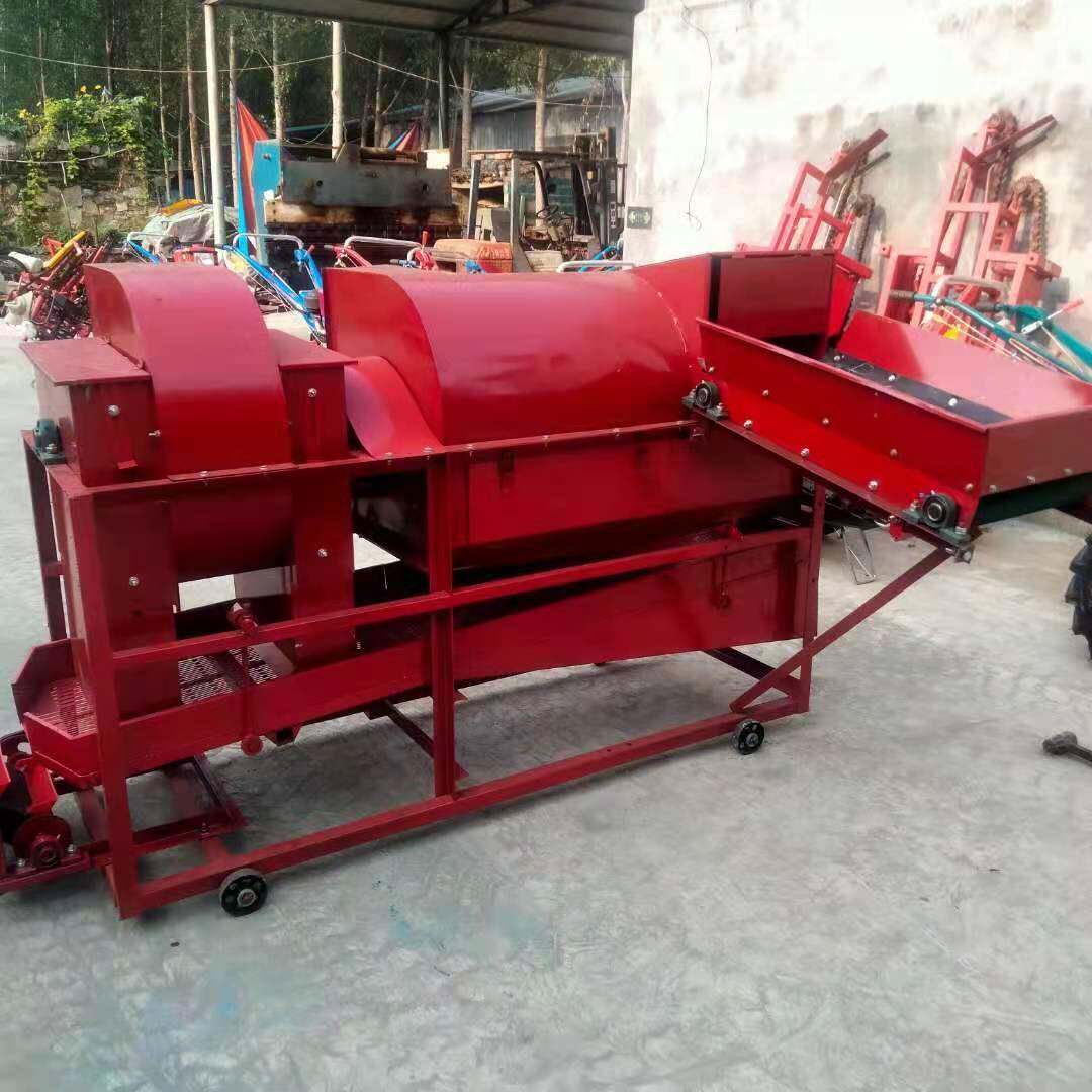 手扶拖拉机带花生摘果机 自动装袋去秧机 干湿两用花生秧果筛选机