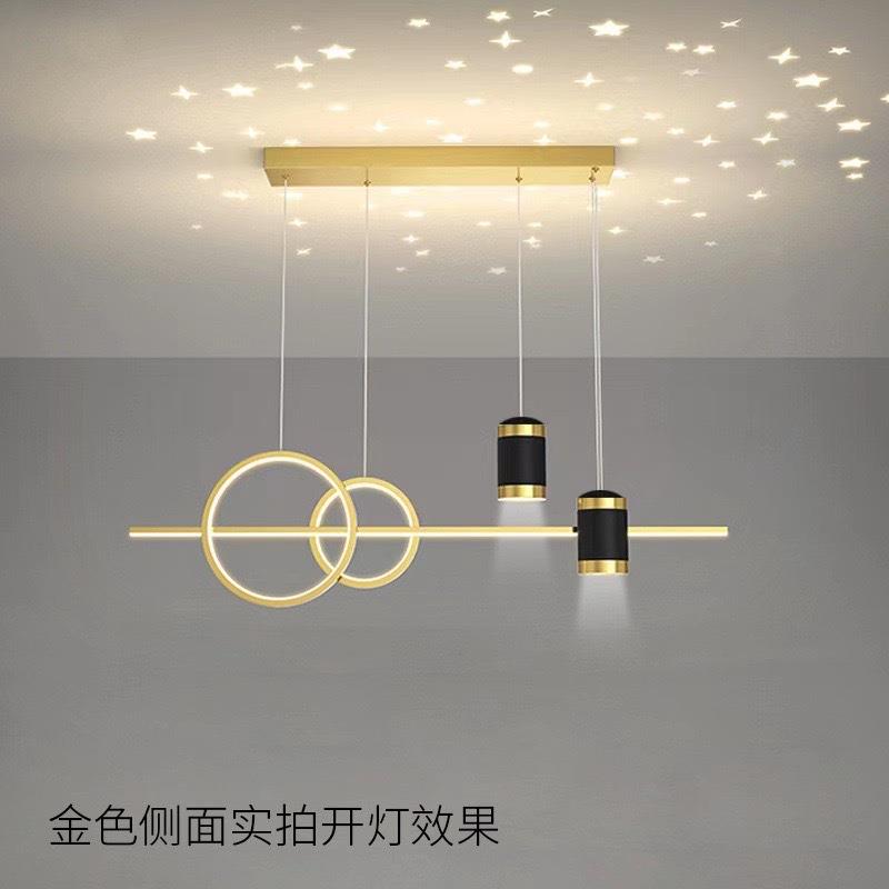 餐厅简吊现代约轻灯奢星空餐桌吧台饭厅灯95443顶具