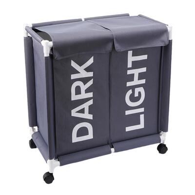 现代简约双牛津可布万轮洗衣篮储物筐杂物筐移动洗衣篮格WXL-002