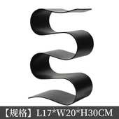 风inss物家居摆件型样板间架架北欧书架收纳置简约装 饰品展示红酒