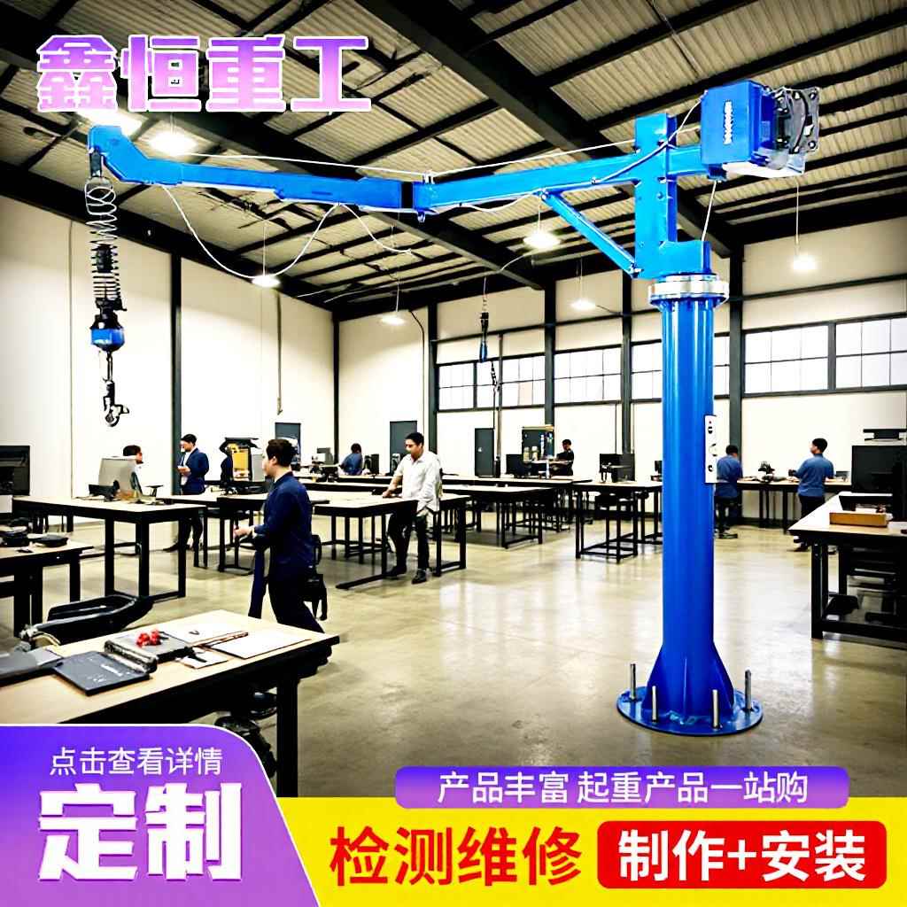 智能折臂平衡吊200kg00kg悬浮平衡吊小型立柱式悬臂折臂吊机