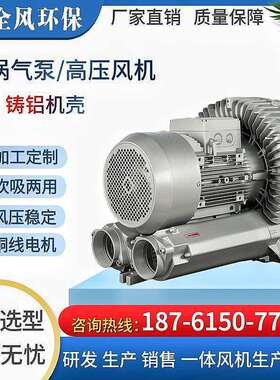 RB-91D-315KW旋涡气泵RB-93D-3畜禽粪污发酵风泵15kw高压鼓风机