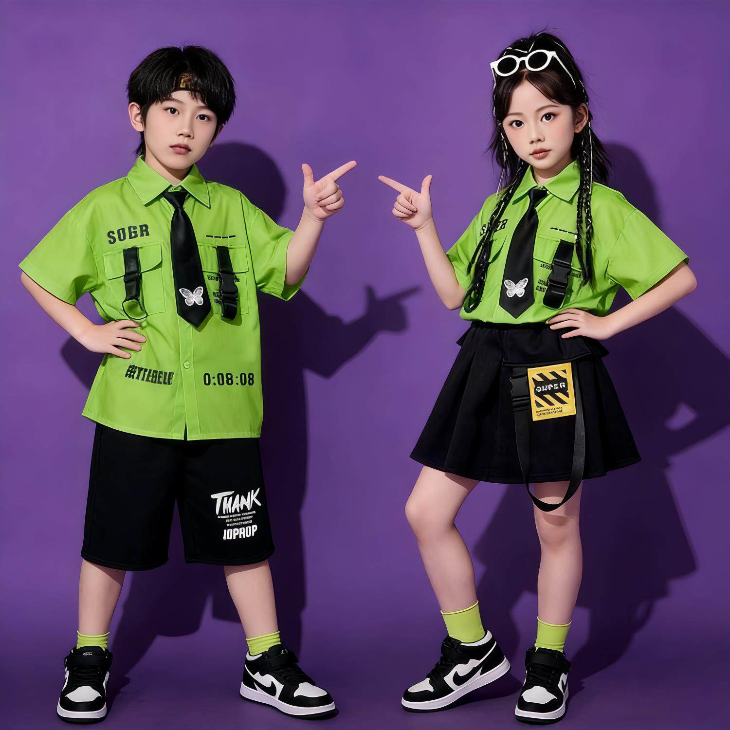 六一就是我舞蹈服男生小学生啦啦队街舞爵士舞演出服幼儿园表演服