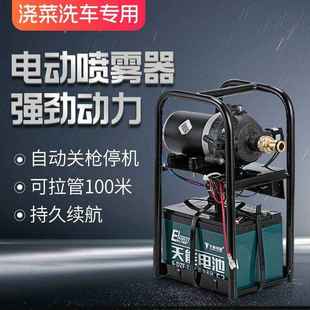 抽水泵浇菜户外充电式 充电水泵便携式 移动抽水机家用小型12v水泵
