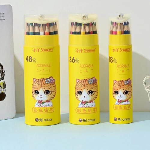 18/36/48 Pack Colored Pencils for Adult Coloring Books, Soft