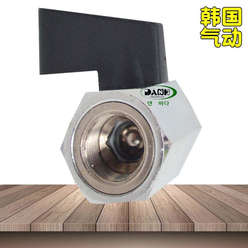 意大利内lipper外丝扣迷你球阀3726065C606短柄6铜镀镍微型小球阀