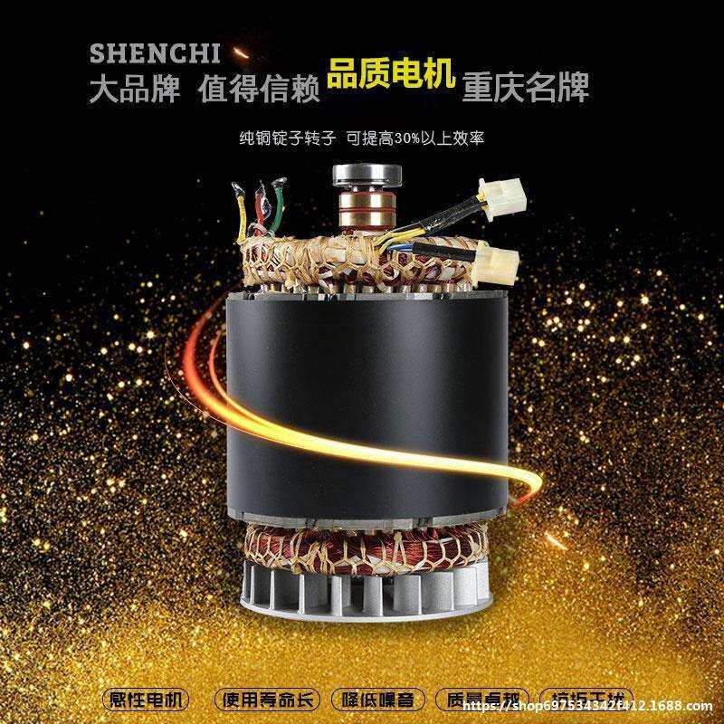 汽油发电机定子转子总成 2/3kw5/8千瓦单相三相全铜线圈电机配件