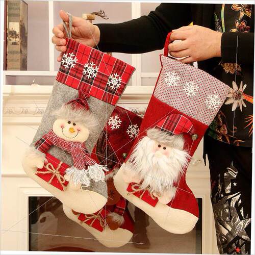 Christmas socks gift bag candy socks hanging ornaments耶诞袜