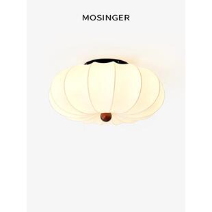 日本覆古民宿房间灯全光 Sabi风格 中世纪风格 丝绸卧室吸顶灯Wabi