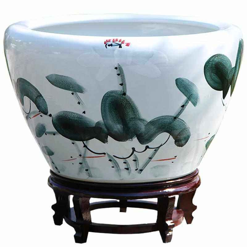 景德镇陶瓷鱼缸养金鱼缸乌龟缸睡莲盆碗莲缸荷花缸特大号客厅鱼缸,宠物/宠物食品及用品,桌面缸,淘宝优惠券,粉丝福利购,淘宝优惠卷