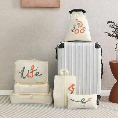 Suitcase Packing Cubes 6pcs Organizer Set For Underwear