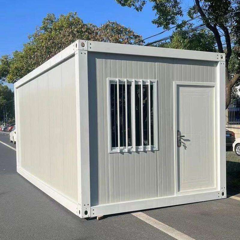 白色住人集装箱移动房活动板房简易快拼箱彩钢组合集成房屋可移动