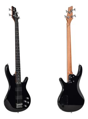 新款BASS贝斯吉碳化枫木低音他杨木琴体4弦电贝斯KIB200初学者入