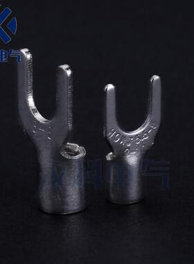 SNB8-冷鼻压头叉形Y型U型裸端紫铜线耳接线端子紫铜焊XCJ4口500只