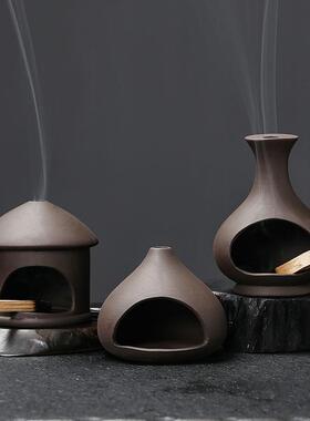 秘鲁圣木palo santo holder鼠尾草燃烧托盘支架陶瓷香薰炉工艺品