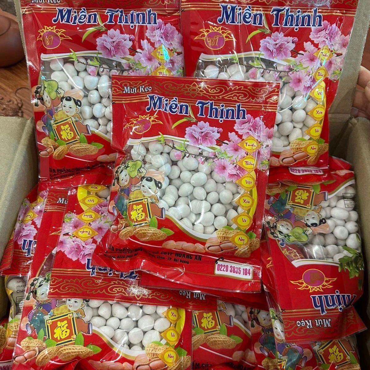 越南Mut keo bi糖衣花生糖 mut keo mien thinh新年糖果家乡味道