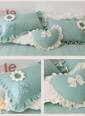 心爱pxx10044枕床头靠垫方形车抱用沙发心形女生睡觉床上可爱靠靠