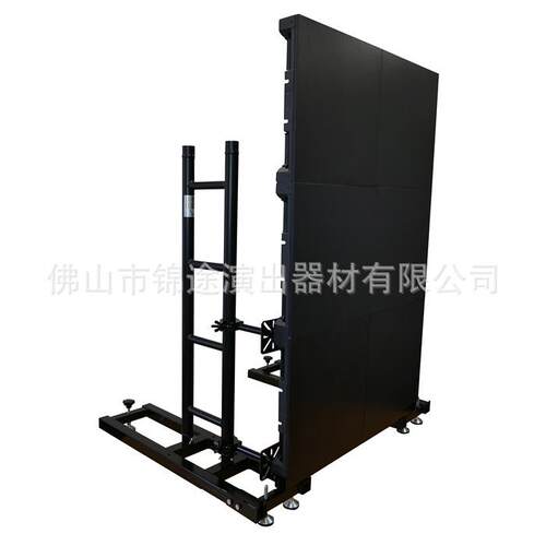 厂家供应LED屏架铝合金单排架简易桁架黑色灯架重型底座