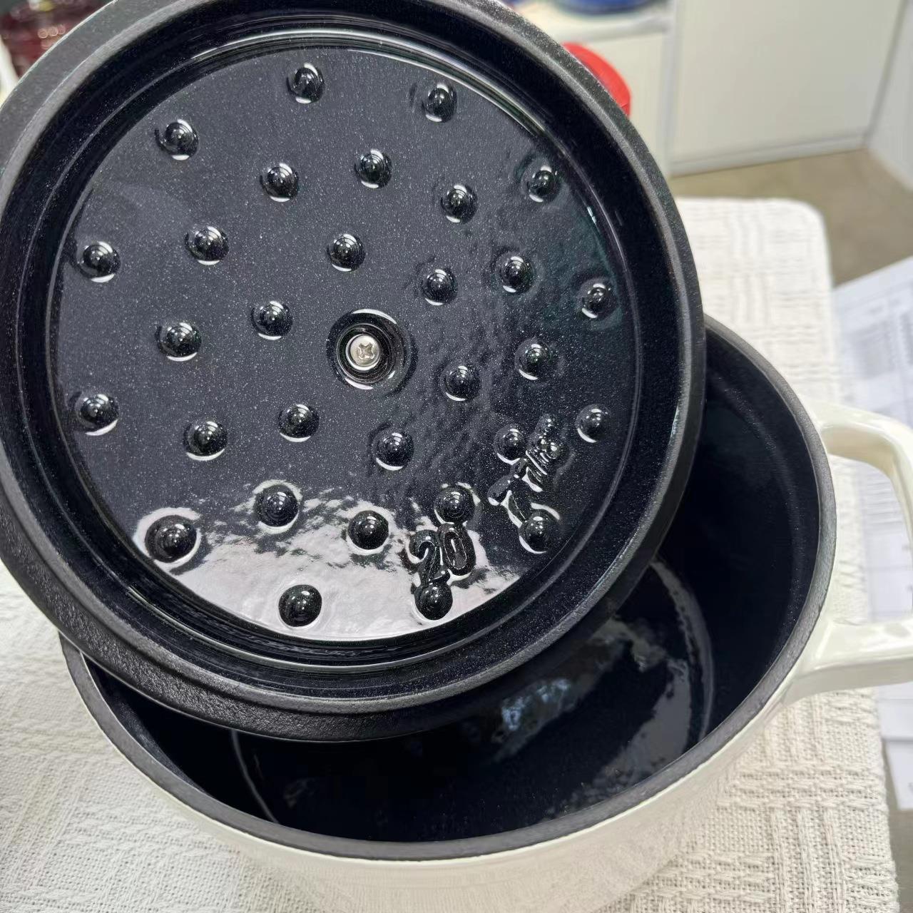 新品铁珐汤锅22c002铸铁锅珐琅m锅家用炖锅炖盅砂锅琅煲汤锅煮铸