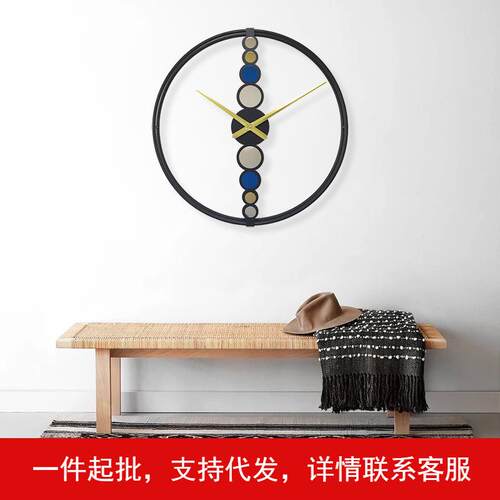 北欧挂钟现代简约欧式钟表壁钟clock时钟创意时尚家用挂钟