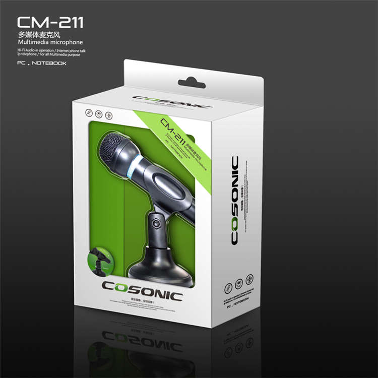 佳合CM-211电脑话筒 带开关网络K歌YY音质好高灵敏 电脑配件批发