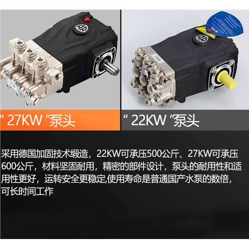 进口工业超高压级清洗机500功公斤压力大率1122商用锈水枪3除80V