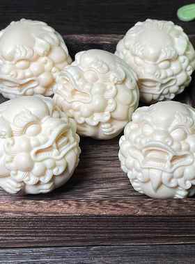 象牙果保健球貔貅手球手部按摩实心高端雕件送长辈手把件送礼