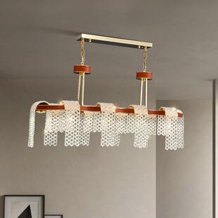 客厅水晶吊灯后现代简约大气餐厅卧室灯设计师款 轻奢造型灯具 意式