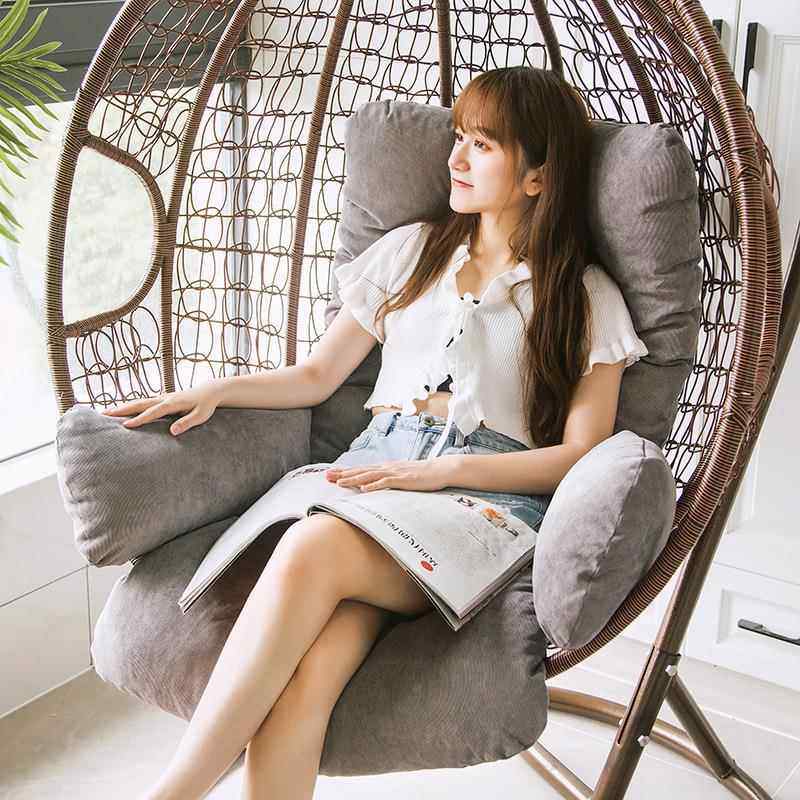 可拆洗垫纯色大藤椅坐垫靠吊兰吊篮垫套垫子秋千垫子吊椅加大