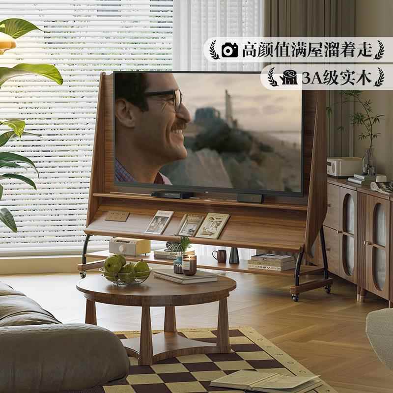 电视机支架可移动型落地式带轮推车一体机挂架电视柜客厅2025新款