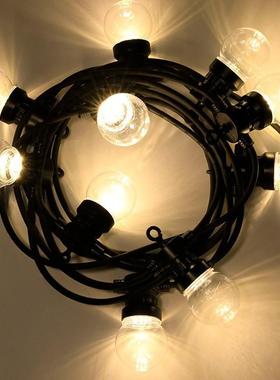 院4LED防TKX水马灯节日G5球02V泡低庭压彩灯园庭户外跑马灯花园