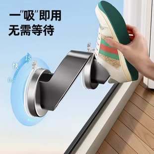 枪灰吸盘阳台晒鞋 挂钩架 架窗户晾衣架家用晾晒鞋 子神器窗台凉鞋