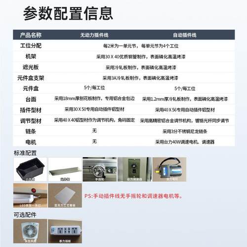 自/无动动力插件716线流水线动工厂车间电路板cpb插件生产线自化