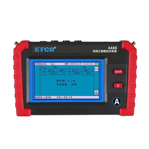 etcr4480数字无线三相相位伏安表测量相位频率功率因素谐波功率等