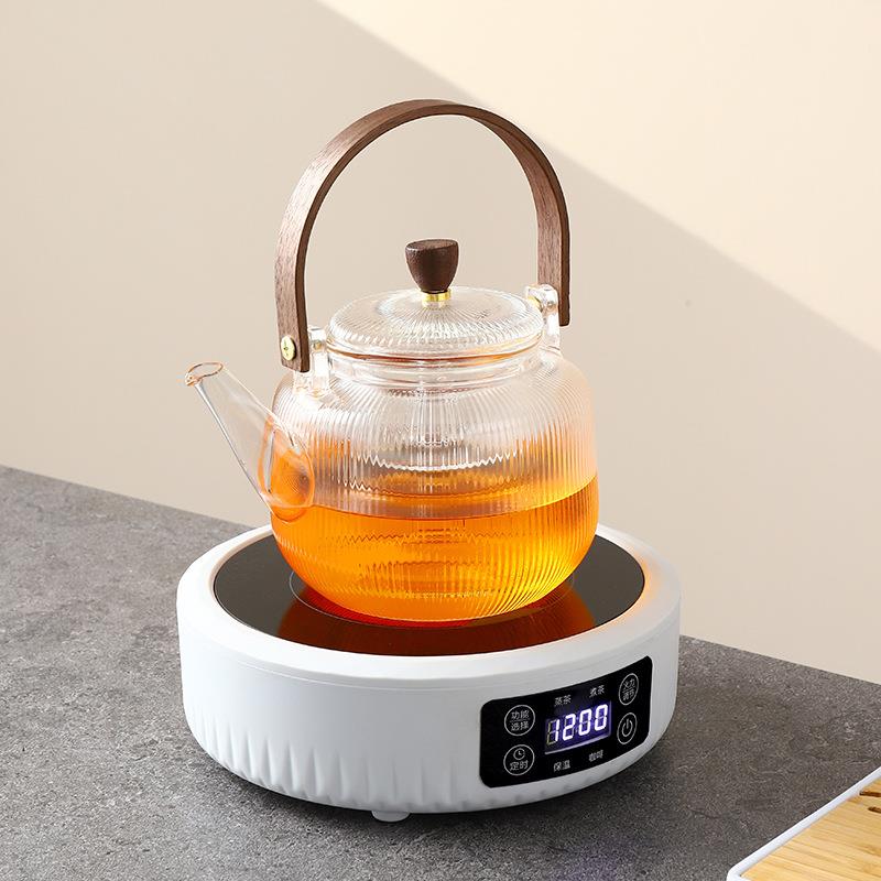 办公室电陶炉休闲煮茶器家用玻璃小型茶炉电陶炉加热围炉烧煮水壶